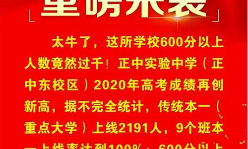 正中高考成绩2023,正中高考成绩