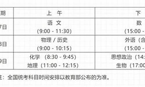 湖南高考时间安排公布,湖南高考时间是几月几号