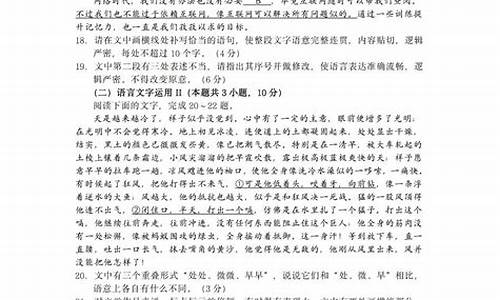 山东新高考语文试卷2021,山东新高考一卷语文题