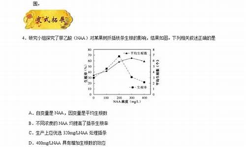 生长素高考题,生长素的题目